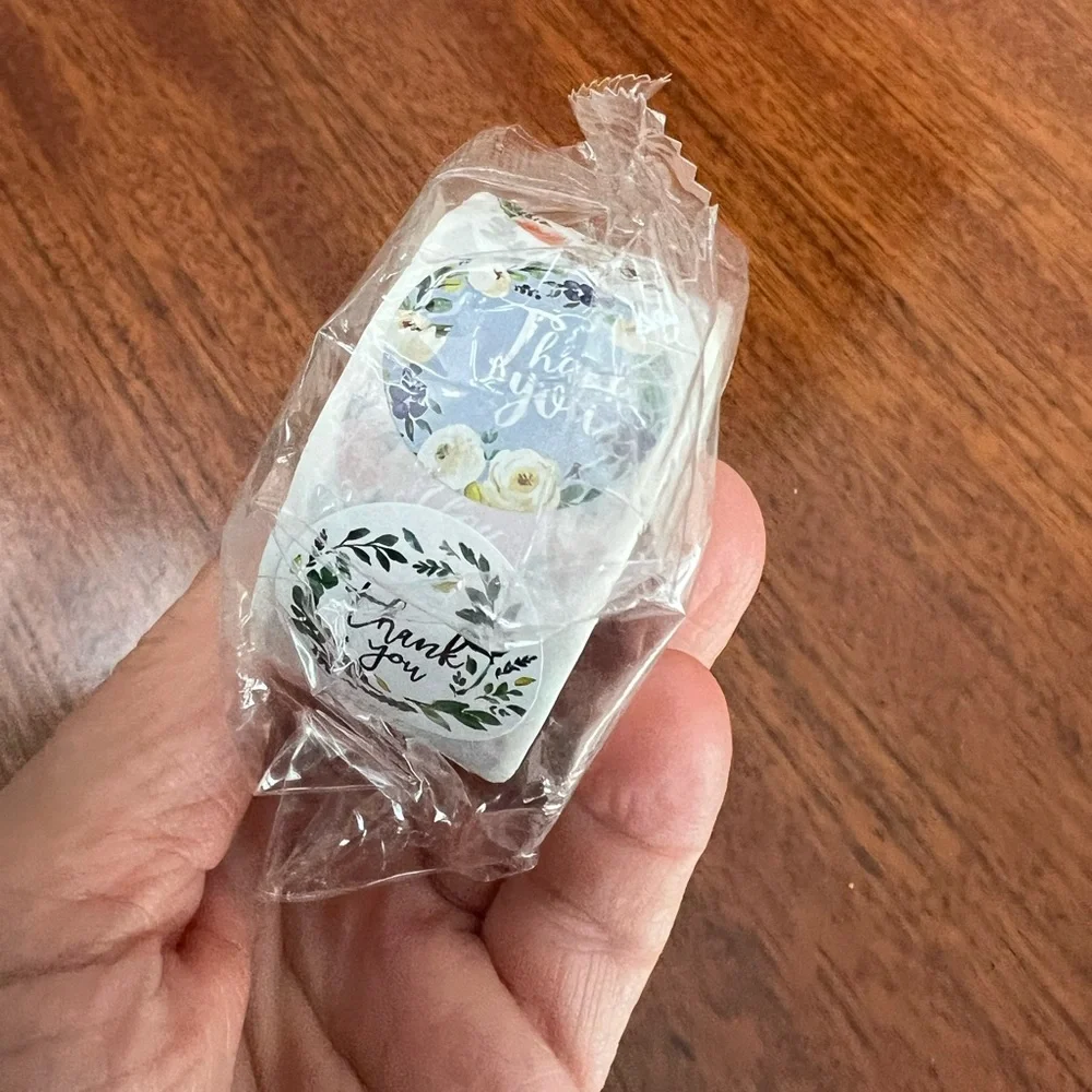 Roll of 500 Thank You Stickers For Packages